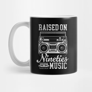 Raised on 90's Music: Funny Vintage Boom Box and Cassette Tape Mug